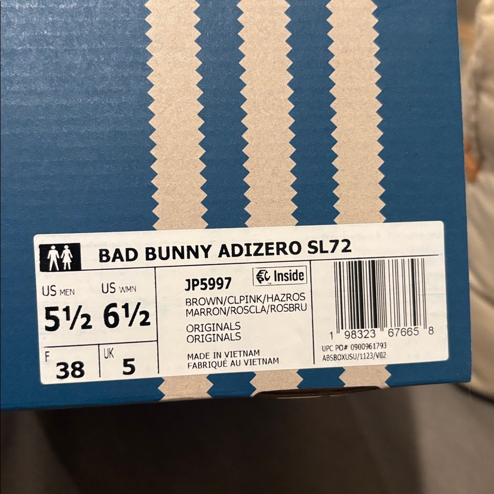 Adidas Adizero SL 72
Bad Bunny Brown Clear Pink - Picture 6 of 6